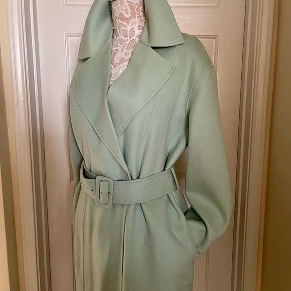 New Belted Wool Coat & Other Stories size 10 mint color org 279 - Picture 9 of 16